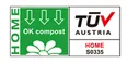 TUV AUSTRIA OK compost HOME certification mark
