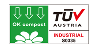 TUV AUSTRIA OK compost INDUSTRIAL certification mark
