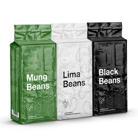 Custom Printed Compostable Side Gusset Bag for Coffee (1 kg) No. 2 — side gusset bag in PLA / PBAT compostable laminate