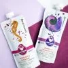 Custom Printed Compostable Spout Pouch for Juice No. 6 — spout pouch in PLA / PBAT compostable laminate with spout, view 2