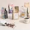 Custom Printed Coffee Bag with Zipper — flat bottom bag in PET / PE laminate with zipper, view 6
