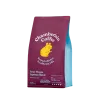 Custom Printed Foil Matt Coffee Bag with Zipper (250 g) — flat bottom bag in PET / AL / PE laminate with zipper