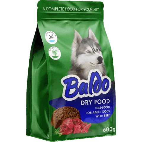 Custom Printed Kraft Pet Food Bag for Dry Pet Food — flat bottom bag in Kraft paper / PE laminate
