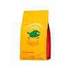 Custom Printed Compostable Coffee Bag with Zipper and Valve — flat bottom bag in PLA / PBAT compostable laminate with zipper, degassing valve