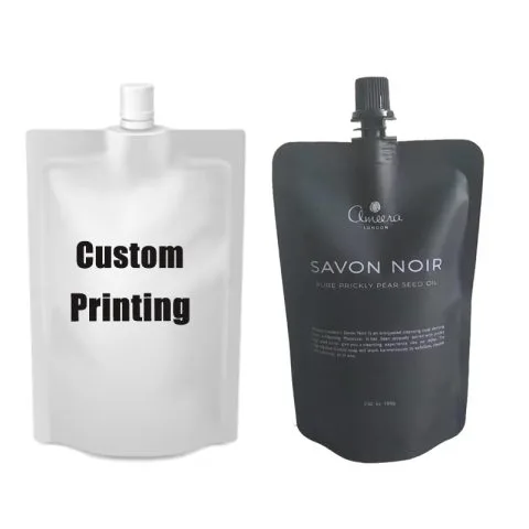 Custom Printed Spout Pouch for Juice (50 ml) No. 3 — spout pouch in PET / PE laminate with spout