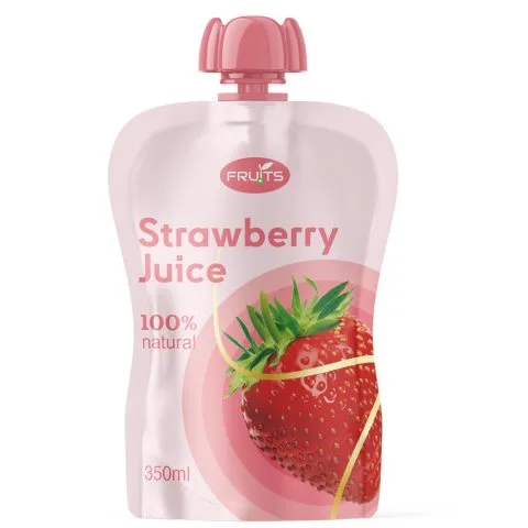 Custom Printed Spout Pouch for Juice No. 26 — spout pouch in PET / PE laminate with spout