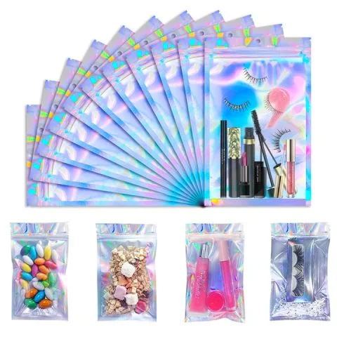 Custom Printed Mylar Bag with Zipper – Smell-Proof (4 g) — three side seal pouch in PET / PE laminate with zipper