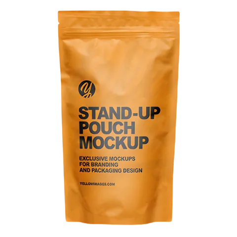 Custom Printed Foil Stand Up Pouch with Zipper No. 3 — stand up pouch in PET / AL / PE laminate with zipper