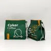Custom Printed Compostable Coffee Bag for Whole Bean and Ground Coffee No. 2 — flat bottom bag in PLA / PBAT compostable laminate, view 2