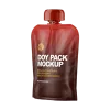 Custom Printed Foil Spout Pouch for Juice (2 oz) — spout pouch in PET / AL / PE laminate with spout