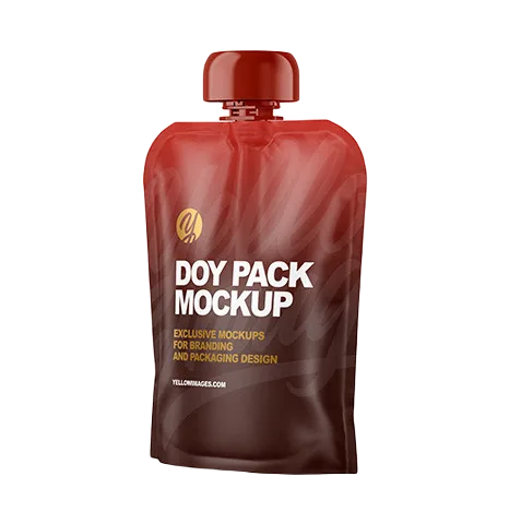 Custom Printed Foil Spout Pouch for Juice (2 oz) — spout pouch in PET / AL / PE laminate with spout