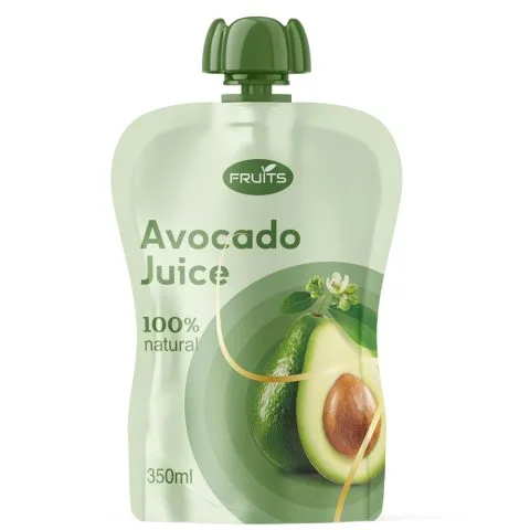 Custom Printed Spout Pouch for Juice (30 ml) No. 2 — spout pouch in PET / PE laminate with spout