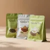 Custom Printed Recycled Foil Flat Bottom Bag for Coffee (100 g) — flat bottom bag in PET / AL / PE laminate, view 2