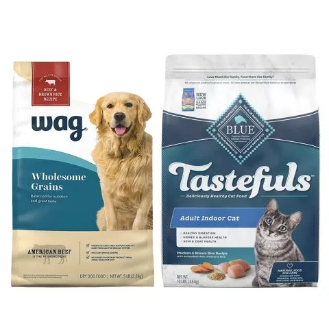 Custom Printed Foil Pet Food Bag with Zipper (2 kg) — stand up pouch in PET / AL / PE laminate with zipper