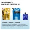 Custom Printed Compostable Stand Up Pouch for Snacks No. 3 — stand up pouch in PLA / PBAT compostable laminate, view 5