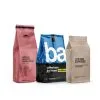 Custom Printed Coffee Bag with Zipper — flat bottom bag in PET / PE laminate with zipper, view 3