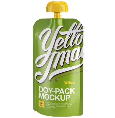 Custom Printed Spout Pouch for Juice (100 ml) — spout pouch in PET / PE laminate with spout