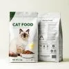 Custom Printed Recycled Pet Food Bag with Zipper (2 kg/5 kg/10 kg) — flat bottom bag in PET / PE laminate with zipper