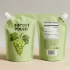 Custom Printed Spout Pouch for Juice (100 ml) No. 8 — spout pouch in PET / PE laminate with spout, view 3