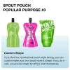 Custom Printed Compostable Stand Up Pouch for Snacks No. 3 — stand up pouch in PLA / PBAT compostable laminate, view 4