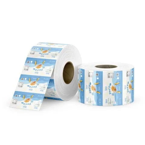 Custom Printed Kraft Printing Roll Film for Your Own Form-fill-seal Line — printed roll film in Kraft paper / PE laminate