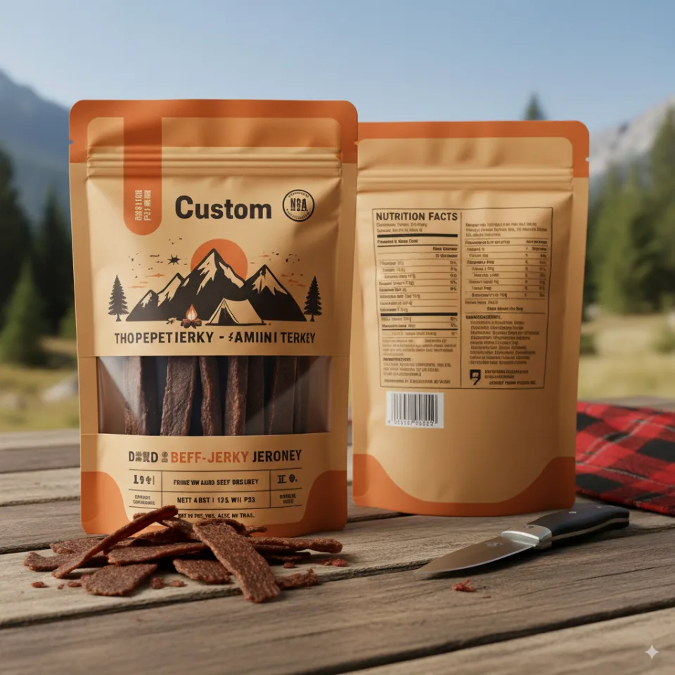 Custom Printed Foil Stand Up Pouch for Snacks No. 8 — stand up pouch in PET / AL / PE laminate