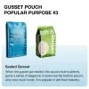 Custom Printed Compostable Side Gusset Bag for Coffee (1 kg) — side gusset bag in PLA / PBAT compostable laminate, view 4