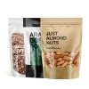 Custom Printed Paper Pouch with Zipper and Window — stand up pouch in Kraft paper / PE laminate with zipper