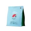 Custom Printed Kraft Coffee Bag with Zipper and Valve (100 g) — flat bottom bag in PET / AL / PE laminate with zipper, degassing valve