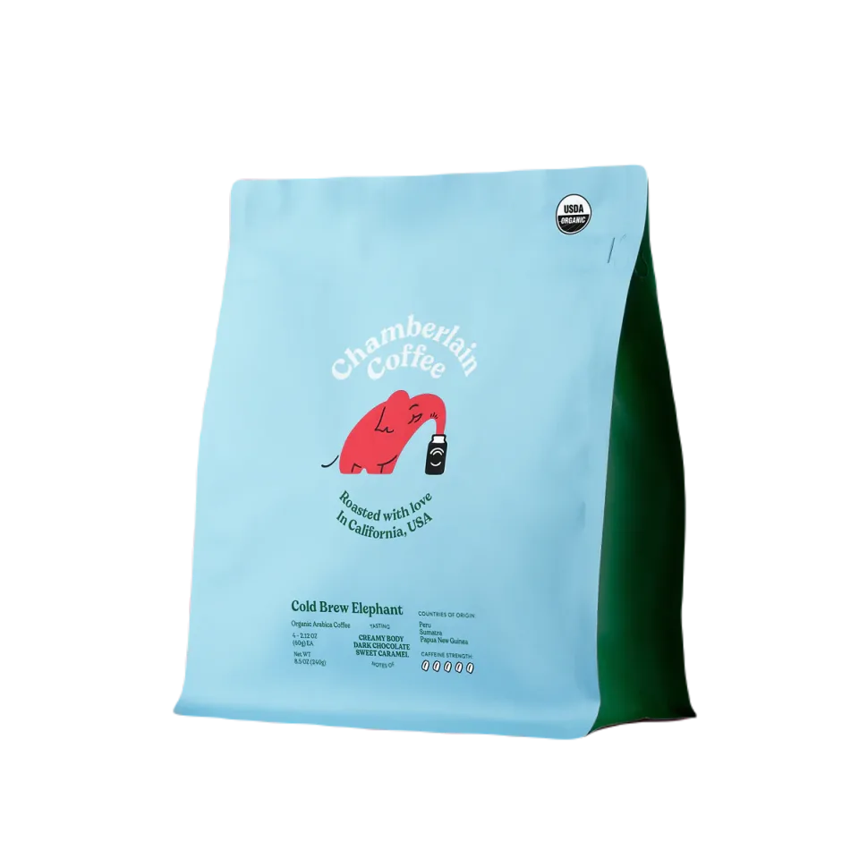Custom Printed Kraft Coffee Bag with Zipper and Valve (100 g) — flat bottom bag in PET / AL / PE laminate with zipper, degassing valve