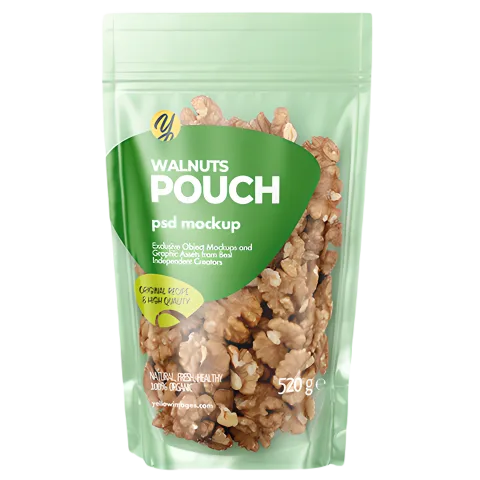 Custom Printed Compostable Stand Up Pouch with Zipper — stand up pouch in PLA / PBAT compostable laminate with zipper