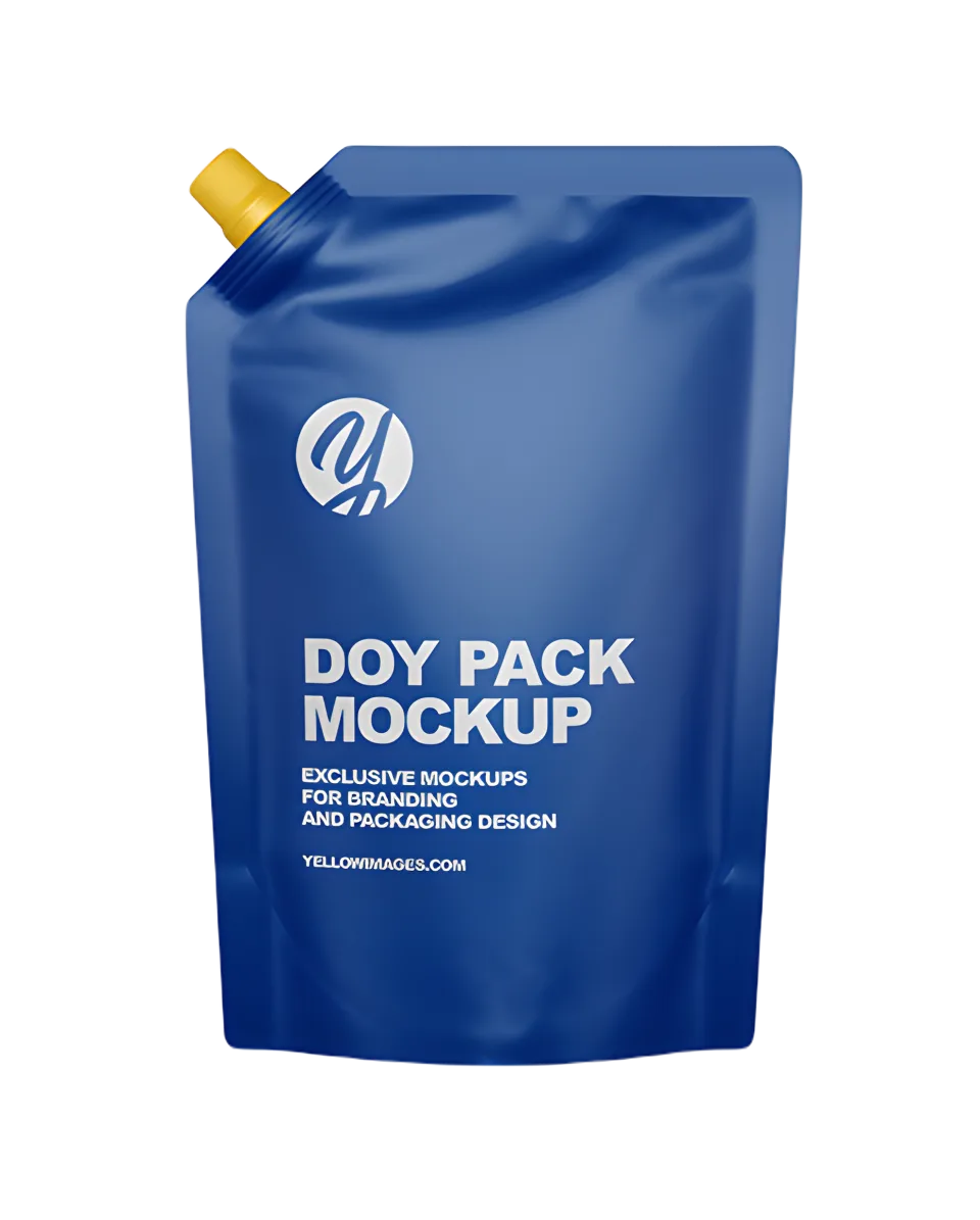 Custom Printed Spout Pouch for Juice No. 6 — spout pouch in PET / PE laminate with spout