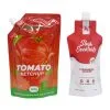 Custom Printed Compostable Spout Pouch for Juice (100 ml) — spout pouch in PLA / PBAT compostable laminate with spout, view 2