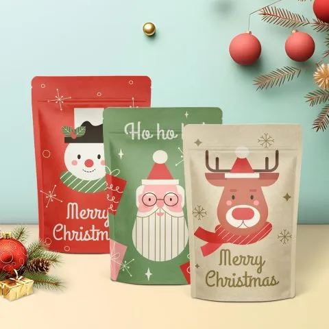 Custom Printed Stand Up Pouch with Zipper (500 g) No. 2 — stand up pouch in PET / PE laminate with zipper