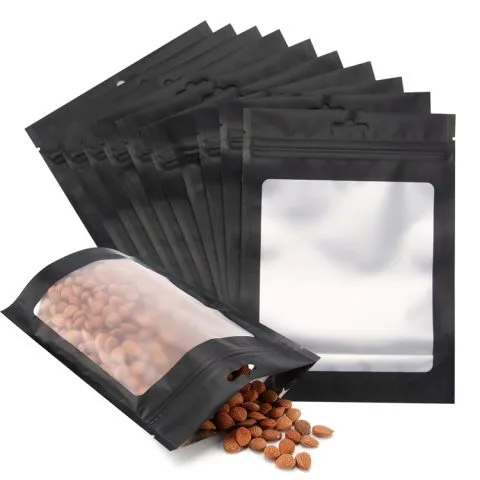 Custom Printed Foil Matt Mylar Bag with Zipper – Smell-Proof — three side seal pouch in PET / AL / PE laminate with zipper