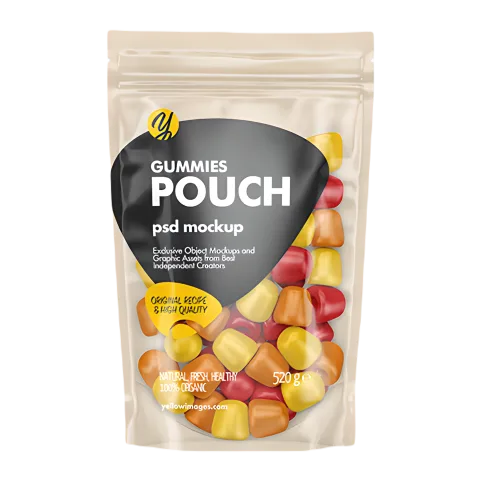 Custom Printed Stand Up Pouch with Zipper No. 2 — stand up pouch in PET / PE laminate with zipper