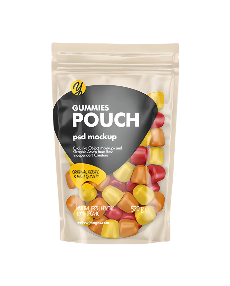 Custom Printed Stand Up Pouch with Zipper No. 2 — stand up pouch in PET / PE laminate with zipper