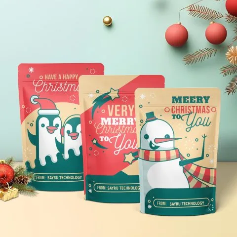 Custom Printed Stand Up Pouch with Zipper (500 g) — stand up pouch in PET / PE laminate with zipper