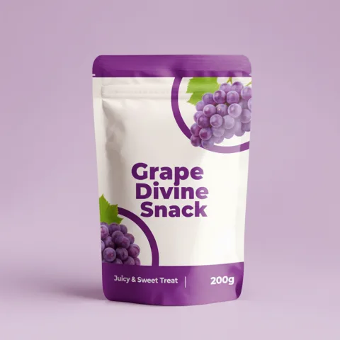 Custom Printed Stand Up Pouch with Zipper (100 g) No. 2 — stand up pouch in PET / PE laminate with zipper