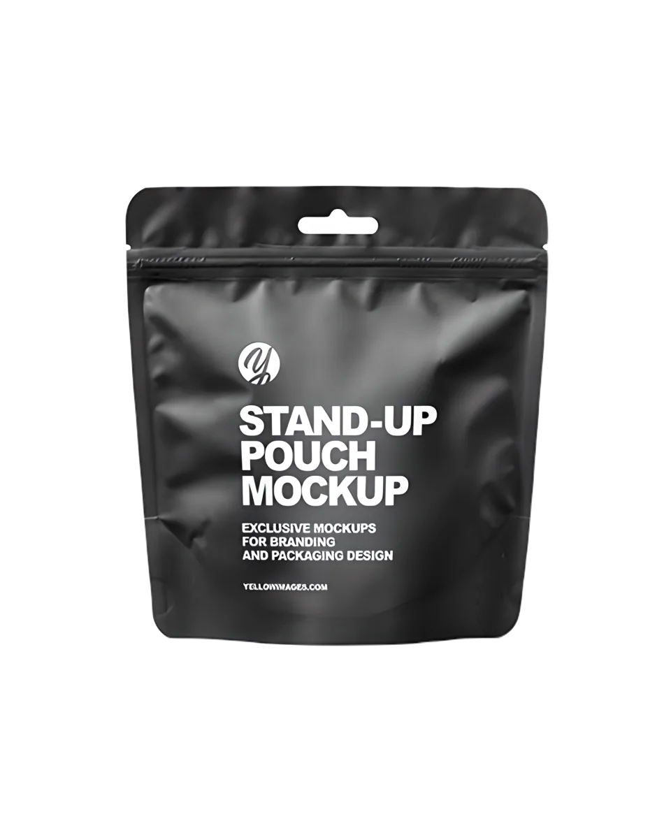 Custom Printed Compostable Stand Up Pouch for Snacks No. 2 — stand up pouch in PLA / PBAT compostable laminate
