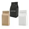 Custom Printed Coffee Bag with Zipper and Valve (12 oz) — flat bottom bag in PET / PE laminate with zipper, degassing valve