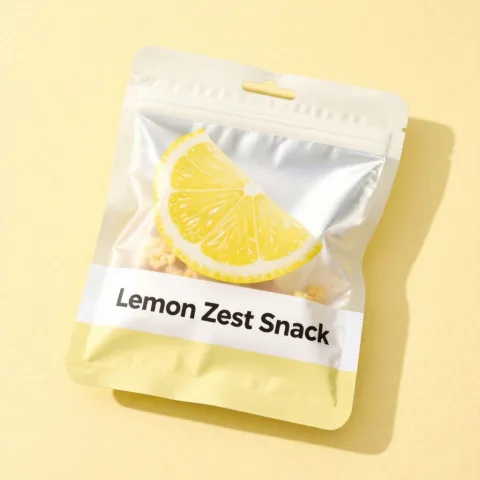 Custom Printed Kraft 3 Side Sealed Bag for Sachets — three side seal pouch in PET / AL / PE laminate
