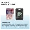 Custom Printed Compostable 3 Side Sealed Bag for Sachets — three side seal pouch in PLA / PBAT compostable laminate, view 5