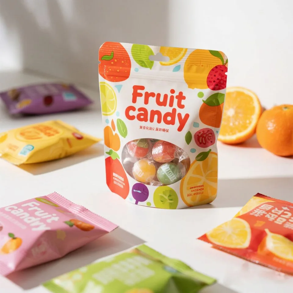 Custom Printed Foil Stand Up Pouch with Zipper No. 8 — stand up pouch in PET / AL / PE laminate with zipper