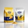 Custom Printed Compostable Whey Protein Bag with Zipper (500 g) — flat bottom bag in PLA / PBAT compostable laminate with zipper