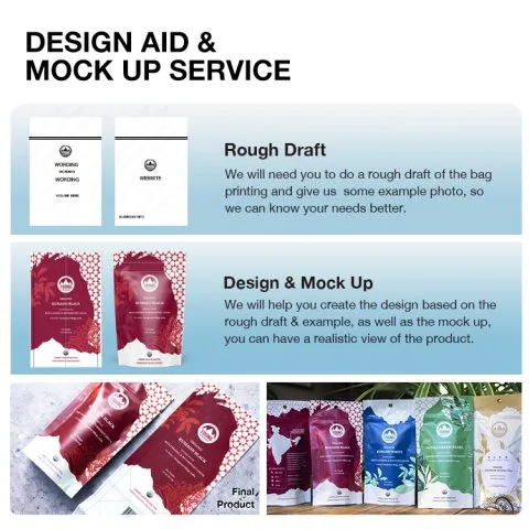 Custom Printed Foil Fertiliser Bag No. 2 — stand up pouch in PET / AL / PE laminate