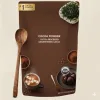 Custom Printed Recycled Coffee Bag with Zipper No. 2 — flat bottom bag in PET / PE laminate with zipper