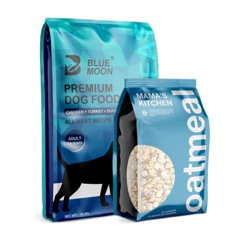 Custom Printed Kraft Flat Bottom Bag for Coffee (1 kg) No. 2 — flat bottom bag in Kraft paper / PE laminate