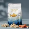 Custom Printed Pet Food Bag with Zipper and Valve (5 kg) — flat bottom bag in PET / PE laminate with zipper, degassing valve