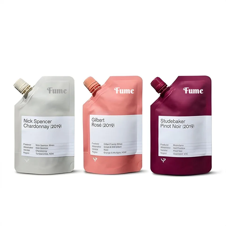 Custom Printed Spout Pouch for Juice No. 28 — spout pouch in PET / PE laminate with spout